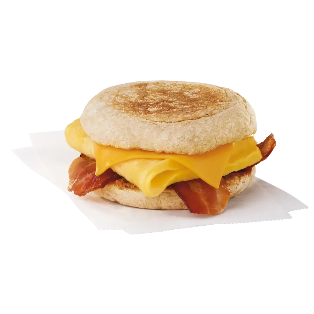Bacon, Egg & Cheese Muffin Breakfast Menu