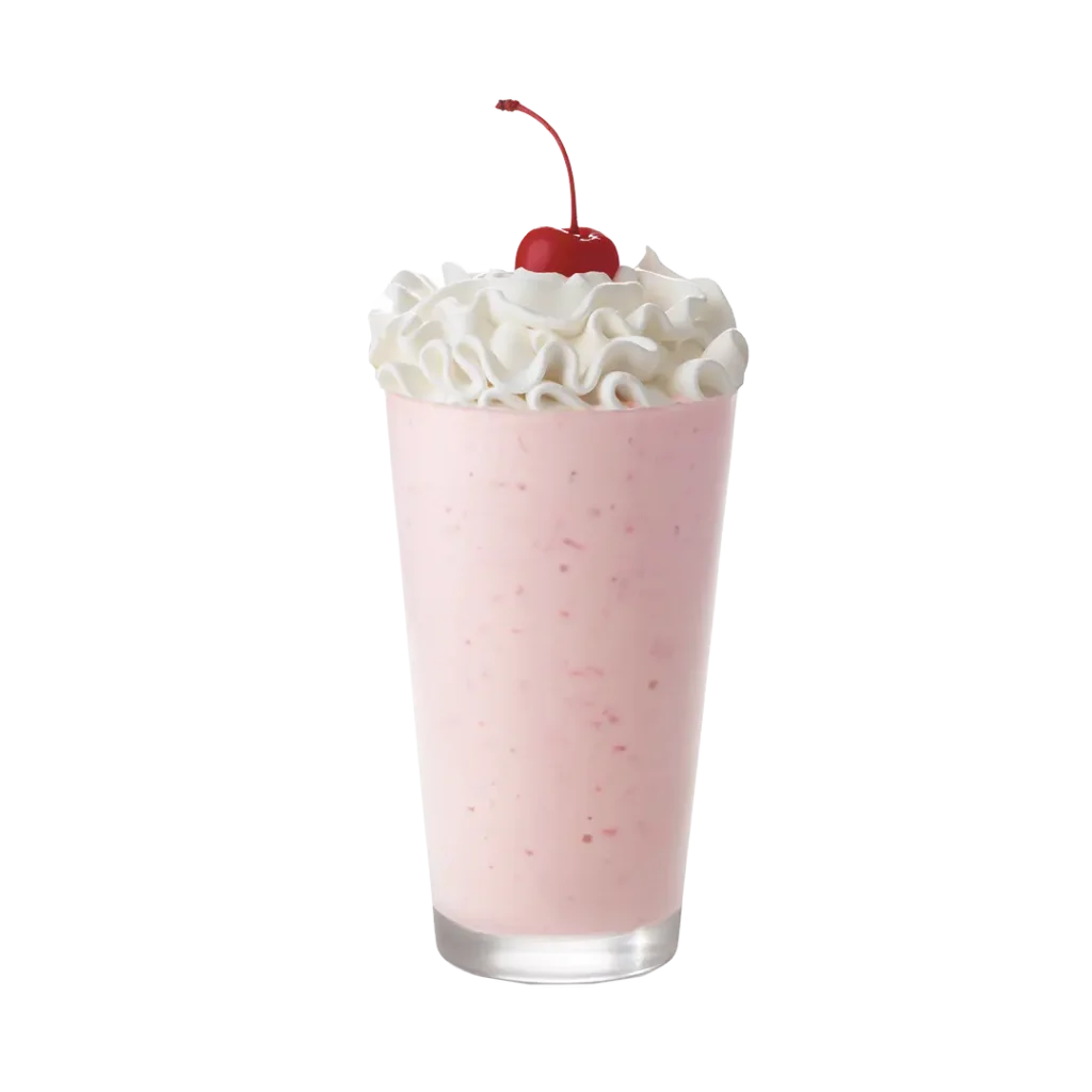 strawberry milkshake at Chick-fil-A