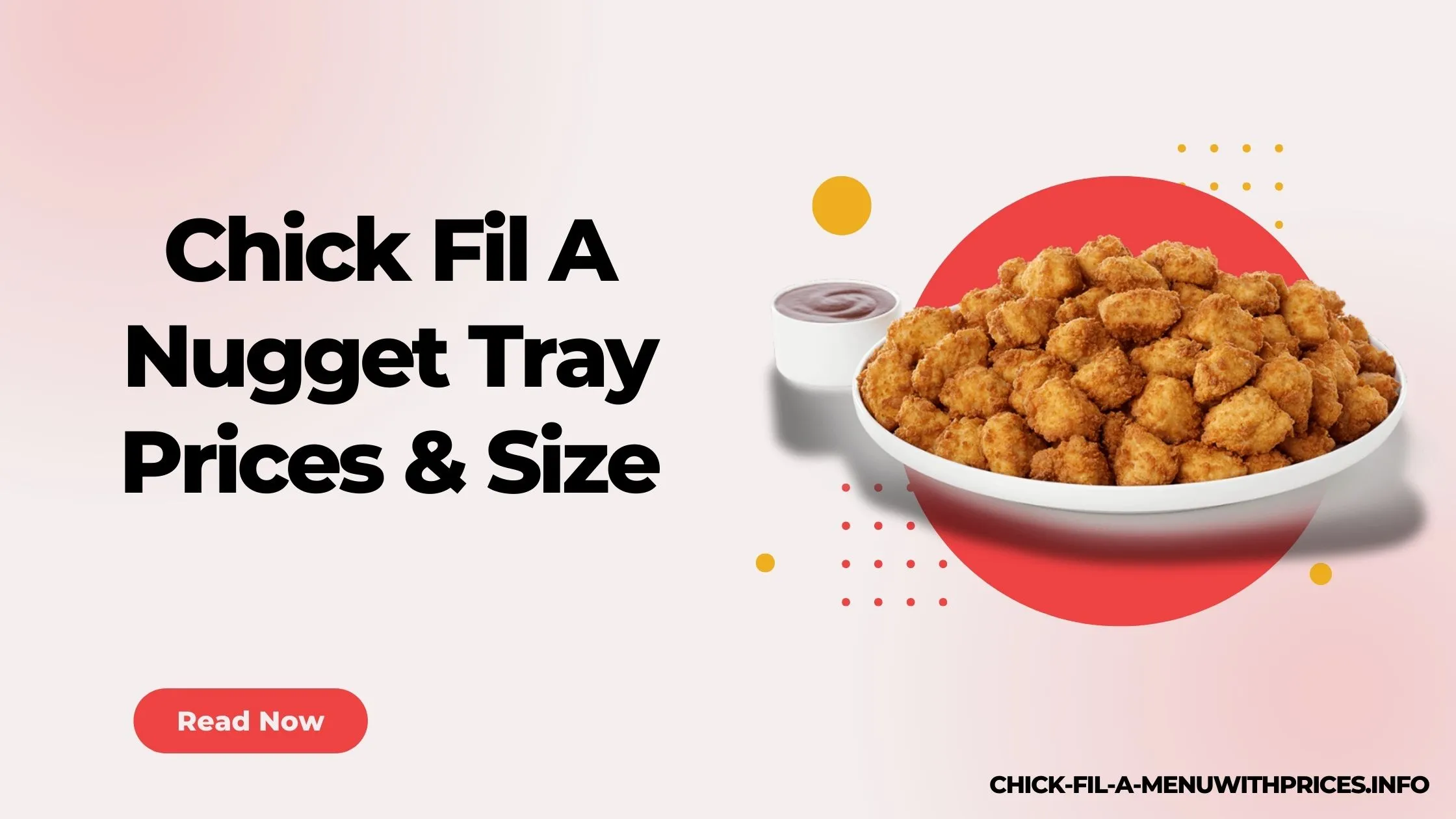 Chick Fil A Nugget Tray Prices & Size and Nutrition