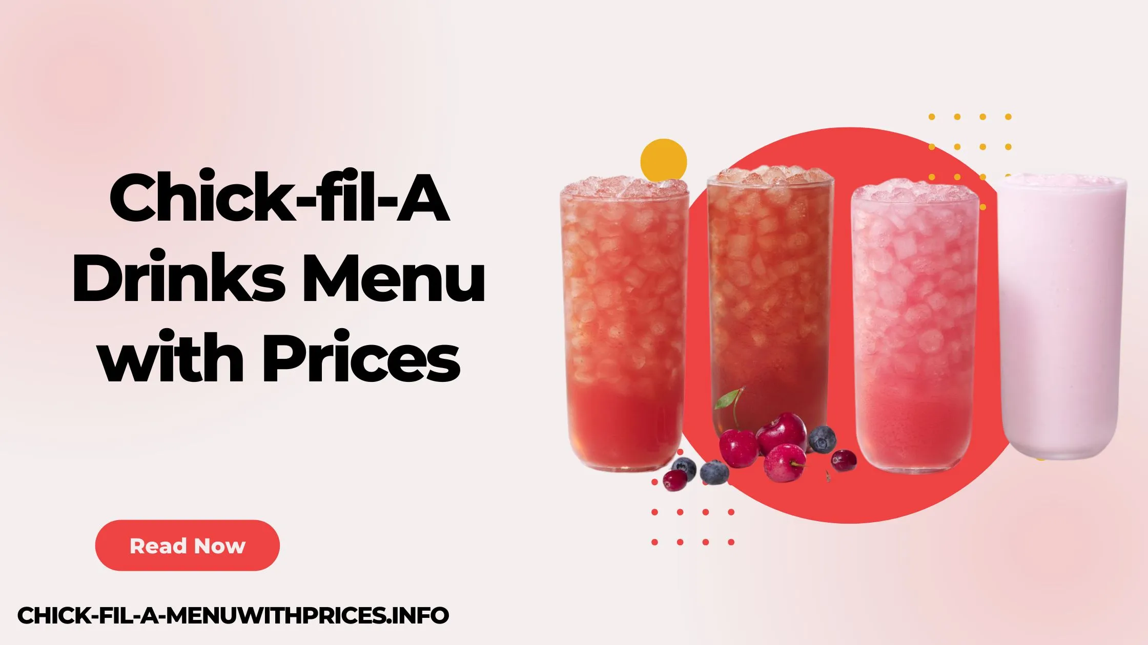 Chick-fil-A Drinks Menu with Prices